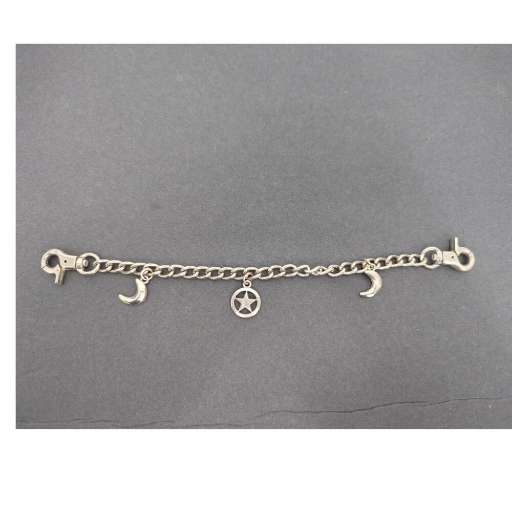 Vintage Charm BRACELET Western Motif Cowgirl Silvertone Lonestar